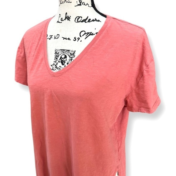 🔴 5 for $10 LOFT V-Neck Cotton Short Sleeve Top Loose Fit Size M - Picture 5 of 7
